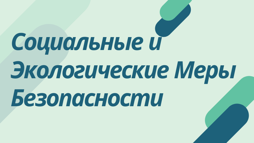 Социальные и Экологические Меры Безопасности